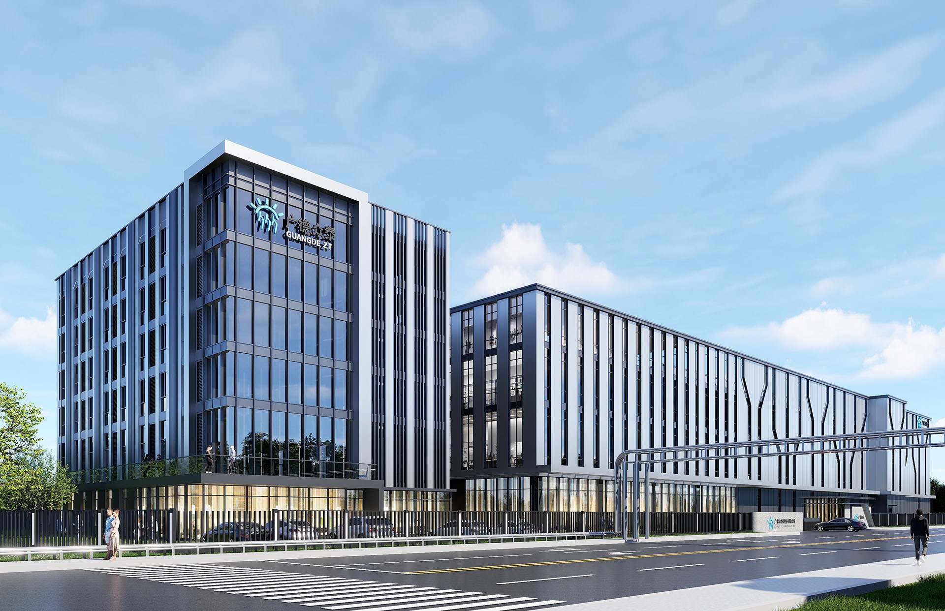 新能源材料智造工廠建筑設計落地案例-安徽眾泰:上海大馳